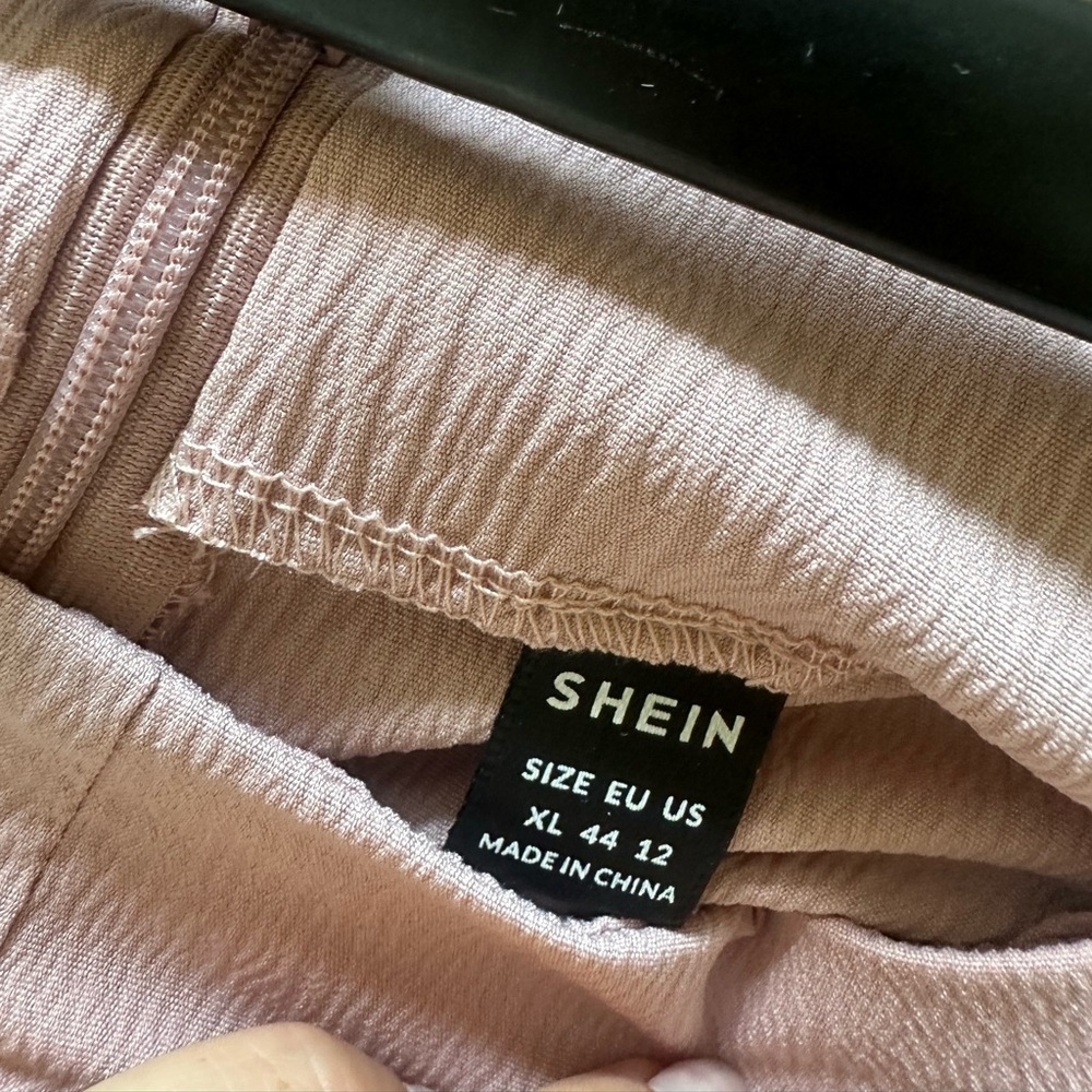 High-Waist Wide-Leg Wrap Tie Pants - Dusty Rose - Picture 6 of 6